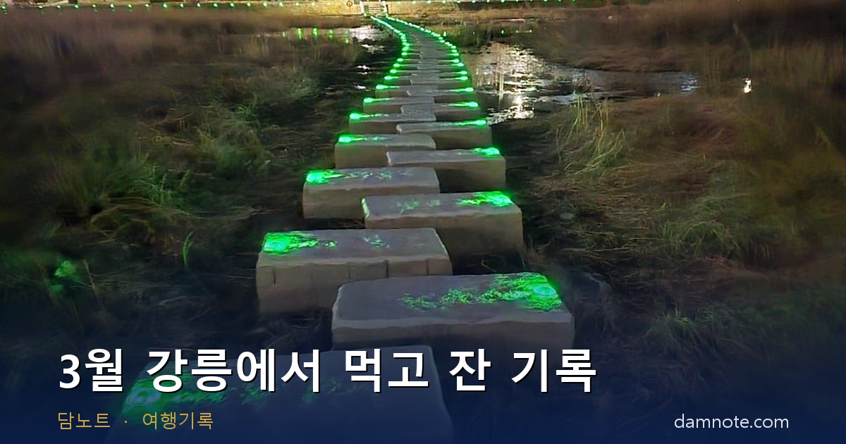 [강릉 주말 3번] 세인트존스 호텔 조식, 양양 더앤리조트, 사천 생선구이, 순두부짬뽕 | 3월 강릉 맛집 숙소 후기 (2026년 3월)